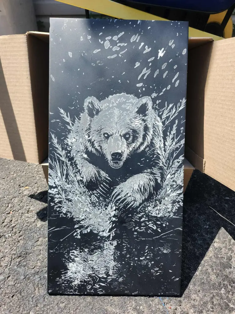 Peinture sur carrelage