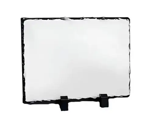 Plaque photo en ardoise avec support