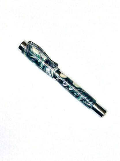 Plume acrylique bleue – Image 2