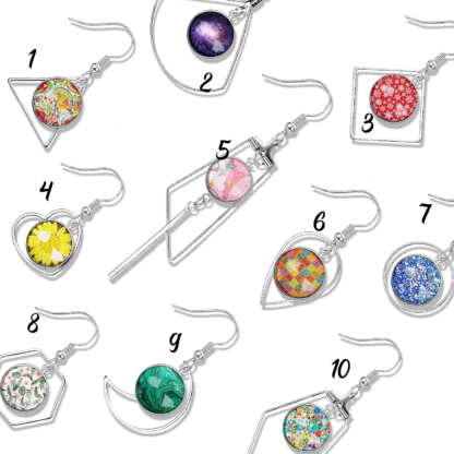 Boucles d'oreilles en acier inoxidable – Image 2