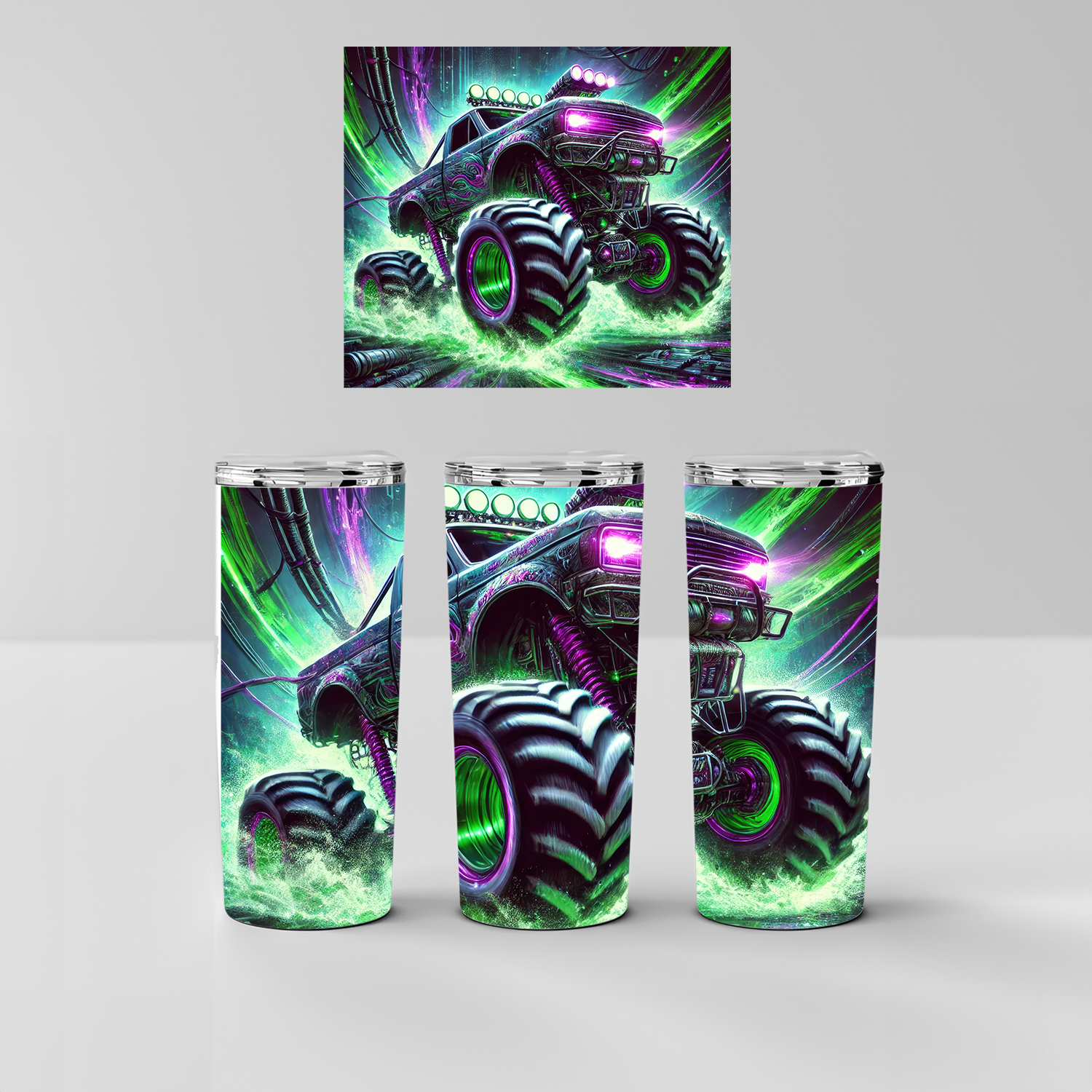 Bouteille thermique Monster Truck personnalisée - Boutique LaKaTa