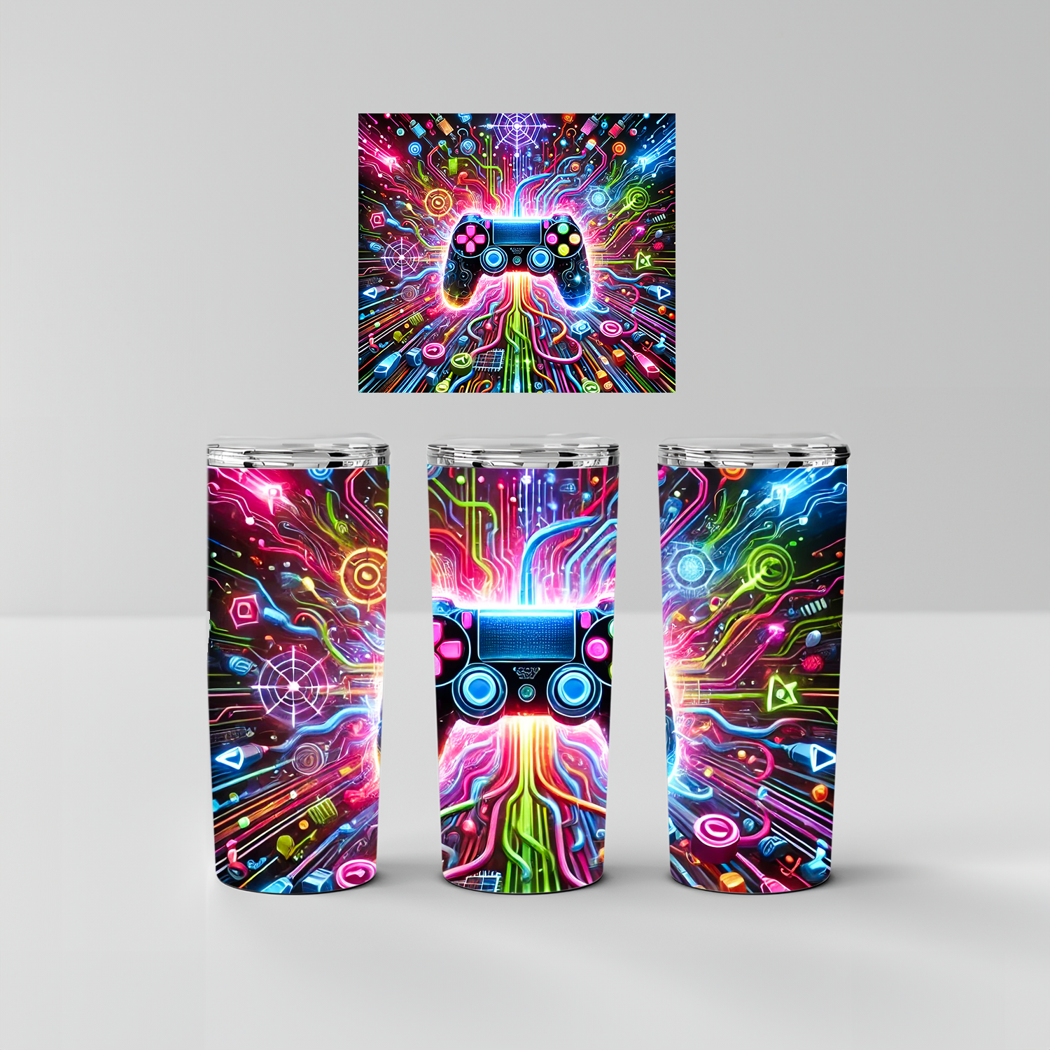 Bouteille thermique personnalisée Gaming multicouleurs