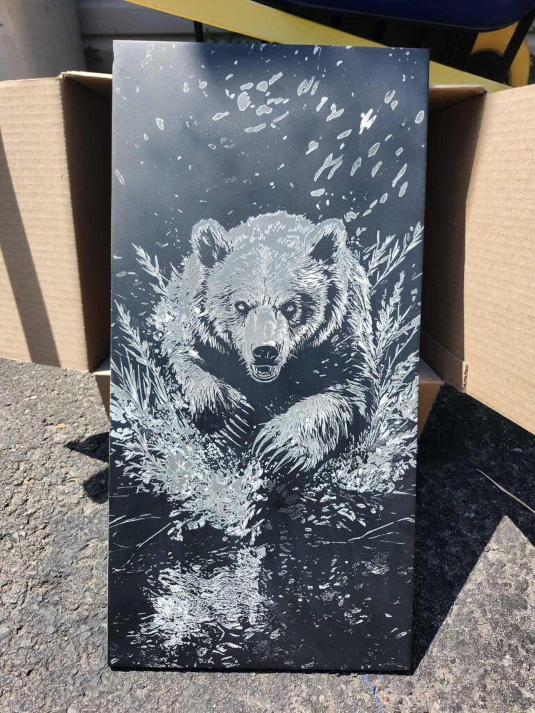 Objet personnalisé Lakata – gravure laser sur carrelage